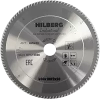Пильный диск по дереву 400*50*3.4*100T Industrial Hilberg HW430
