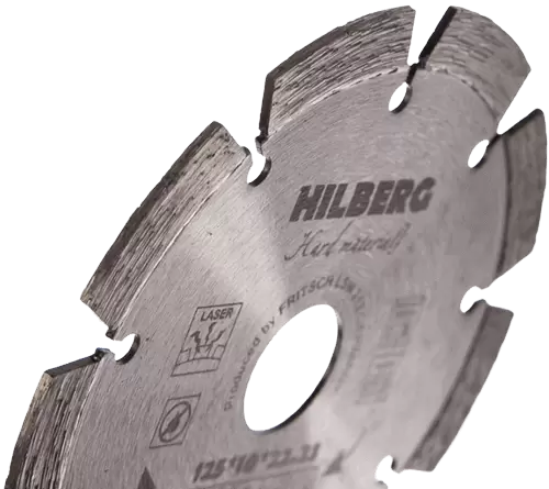 Алмазный диск по железобетону 125*22.23*10*2.0мм Hard Materials Laser Hilberg HM102 - интернет-магазин «Стронг Инструмент» город Омск