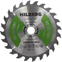Пильный диск по дереву 230*32/30*2.4*24T Hilberg HW233