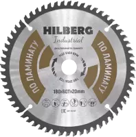 Пильный диск по ламинату 180*20*Т60 Industrial Hilberg HL180