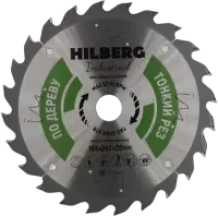 Пильный диск по дереву 165*20*1.6*24T Hilberg HWT165
