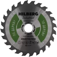 Пильный диск по дереву 200*32/30*2.2*24T Hilberg HW203