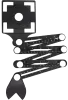 Универсальный шаблон плиточника с угловым фиксатором (6 линеек, 1 трафарет) Trio-Diamond 280401 - интернет-магазин «Стронг Инструмент» город Омск