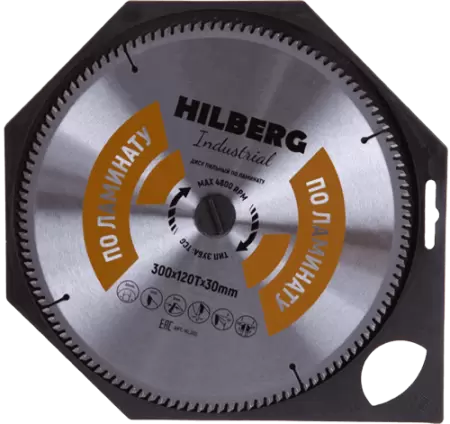 Пильный диск по ламинату 300*30*Т120 Industrial Hilberg HL300 - интернет-магазин «Стронг Инструмент» город Омск