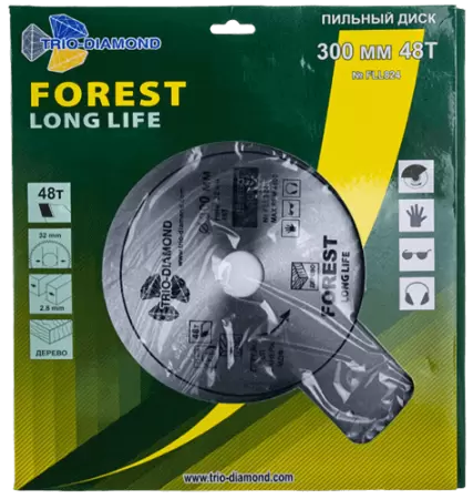 Пильный диск по дереву 300*32/30*2.8*48T Trio-Diamond FLL824 - интернет-магазин «Стронг Инструмент» город Омск