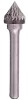 Борфреза конусная - зенкер по металлу 10мм 60° тип J (KSJ) Strong СТМ-51770010