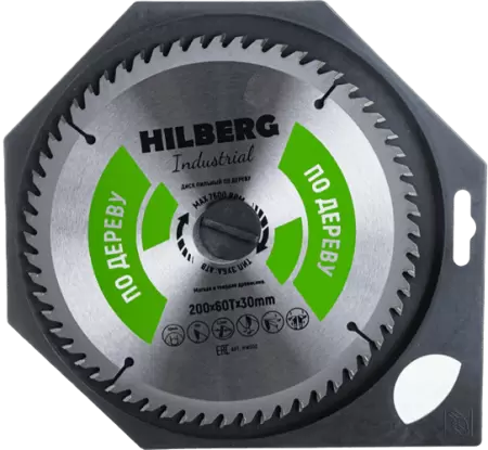 Пильный диск по дереву 200*30*2.2*60T Hilberg HW202 - интернет-магазин «Стронг Инструмент» город Омск