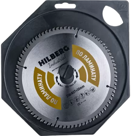 Пильный диск по ламинату 216*30*Т80 Industrial Hilberg HL216 - интернет-магазин «Стронг Инструмент» город Омск