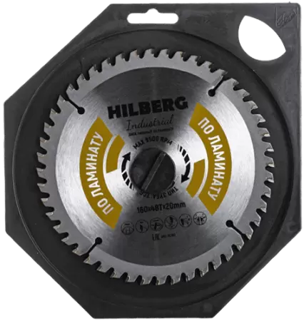 Пильный диск по ламинату 160*20*Т48 Industrial Hilberg HL160 - интернет-магазин «Стронг Инструмент» город Омск