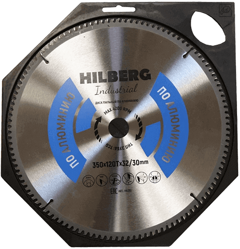 Пильный диск по алюминию 350*32/30*Т120 Industrial Hilberg HA350 - интернет-магазин «Стронг Инструмент» город Омск