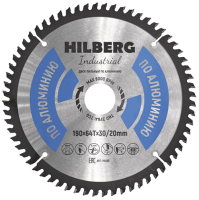 Пильный диск по алюминию 190*30/20*Т64 Industrial Hilberg HA190 - интернет-магазин «Стронг Инструмент» город Омск