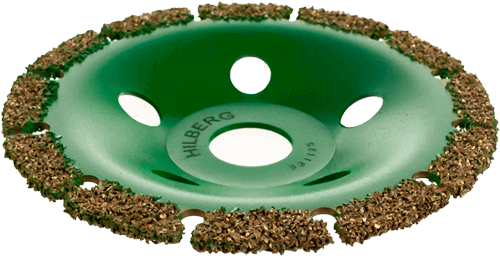 Чашка плоская 125мм для резки и шлифования зерно 30 Hilberg 531125 - интернет-магазин «Стронг Инструмент» город Омск
