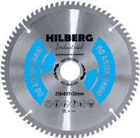 Пильный диск по алюминию 216*30*Т80 Industrial Hilberg HA216 - интернет-магазин «Стронг Инструмент» город Омск