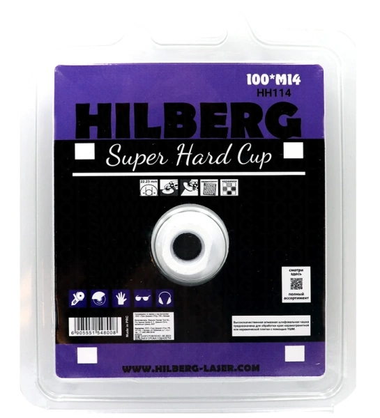 Чашка алмазная по керамике и керамограниту 100*M14 Hilberg Super Hard Cup HH114 - интернет-магазин «Стронг Инструмент» город Омск