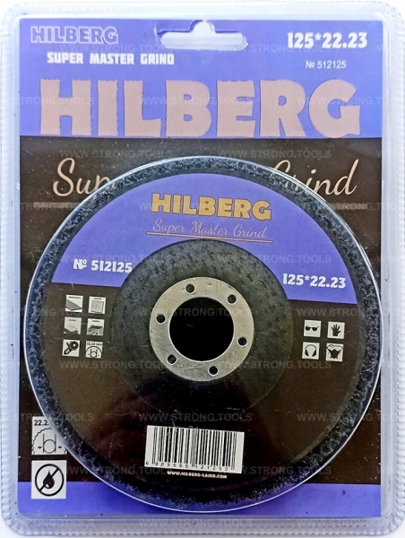 Круг полимерный зачистной 125*22.23мм Super Master Hilberg 512125 - интернет-магазин «Стронг Инструмент» город Омск
