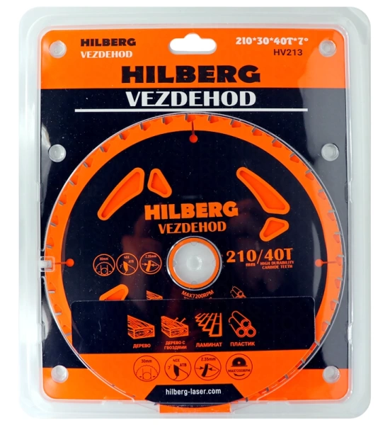 Универсальный пильный диск 210*30*40Т Vezdehod Hilberg HV213 - интернет-магазин «Стронг Инструмент» город Омск